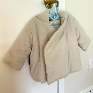 EUC Caramel kids winter coat size 18M